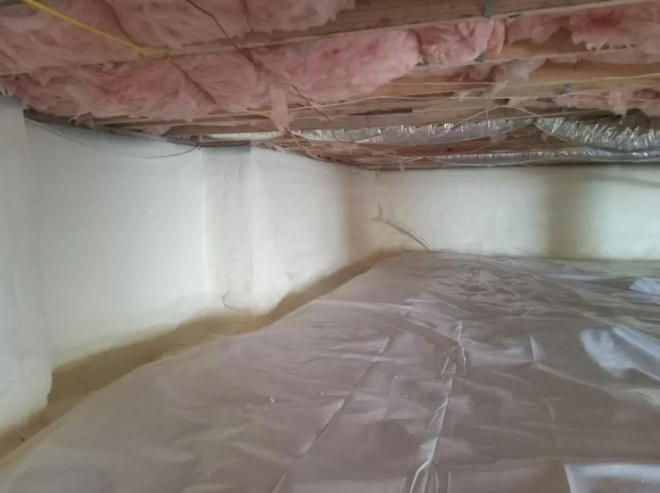 Crawl space encapsulation with closed-cell spray foam for Roof Maintenance in Ridgefield